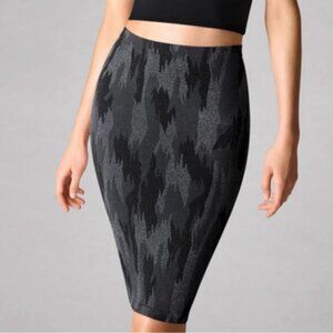 NWT WOLFORD AUSTRIA🇦🇹MADE Camouflage Skirt Dark Grey Silver Skirt Glitter XS
